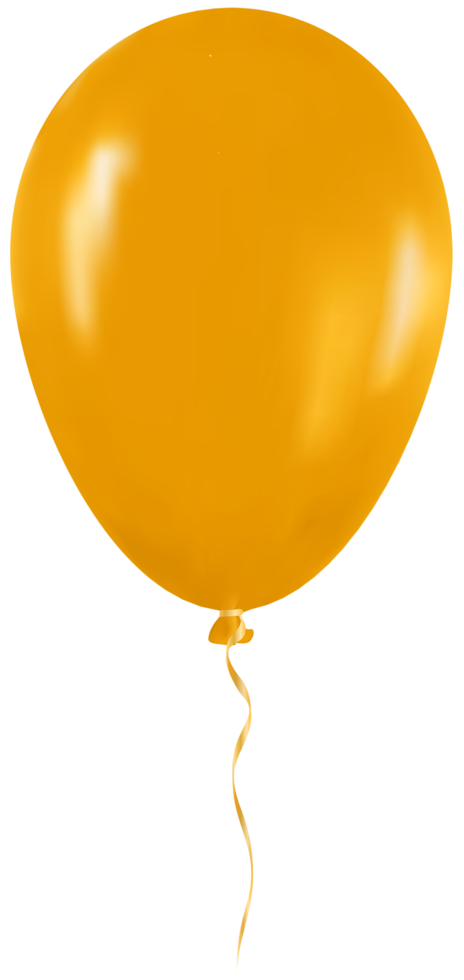 Yellow Balloon Birthday Party png