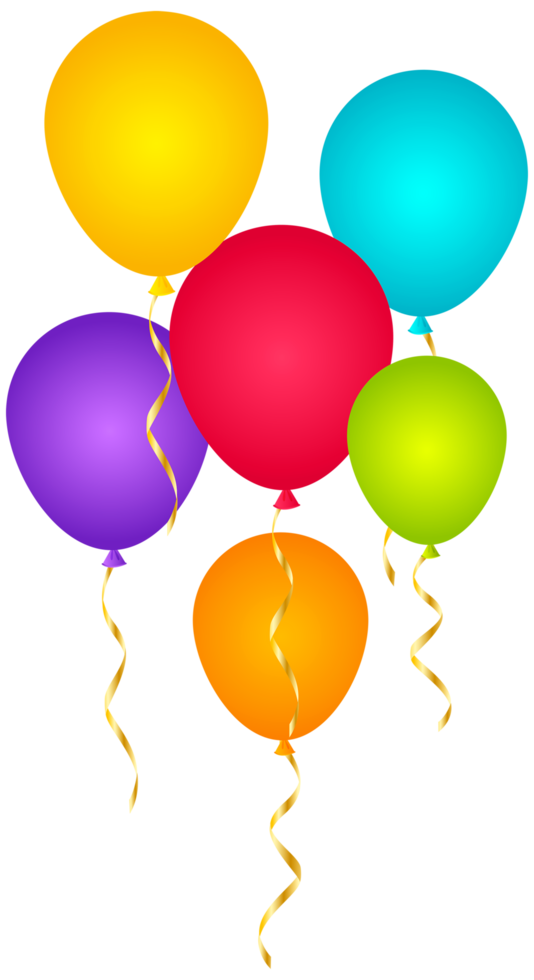 fiesta de cumpleaños con globos 13362632 PNG