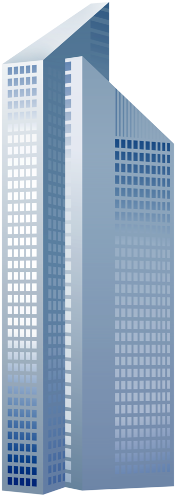 Modern Blue Skyscraper png