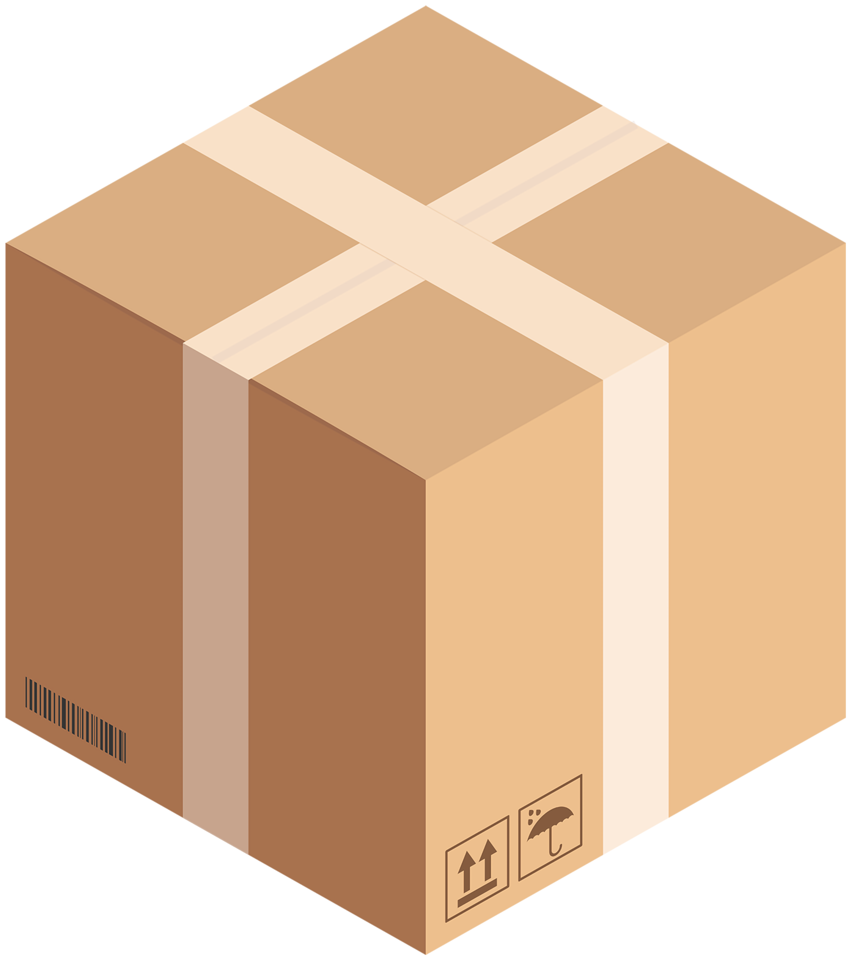 Cube Cardboard Box 13362646 PNG