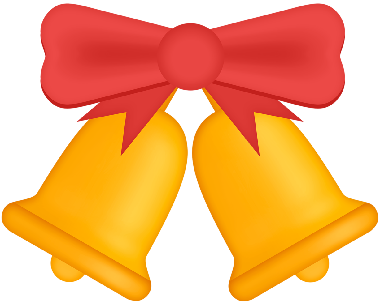 oro Natale campane png