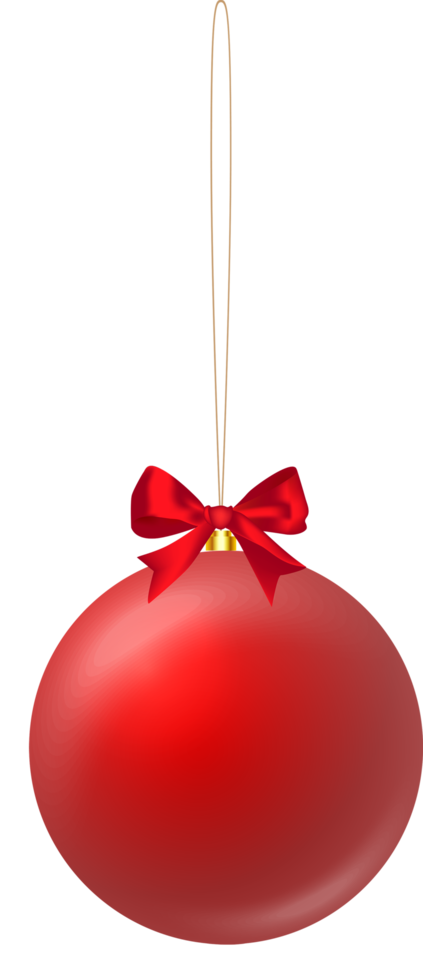 bola de navidad roja png