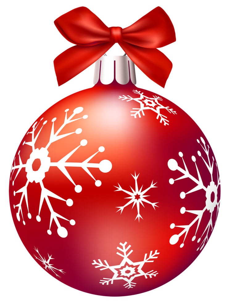 Red Christmas Balls png