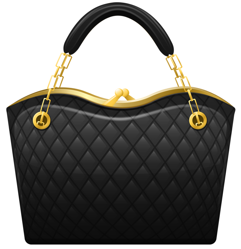 Black Office Handbag png