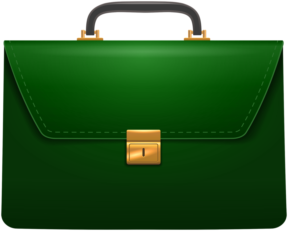 Green Office Bag png