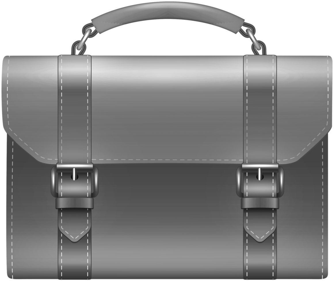 Gray Office Bag png