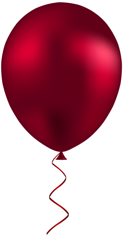 röd ballong födelsedag fest png