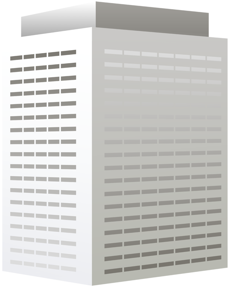 White Building transparent background png