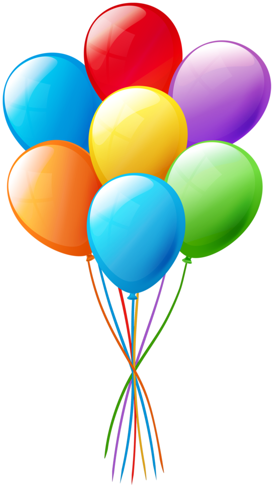 Colorful Balloons Birthday Party png