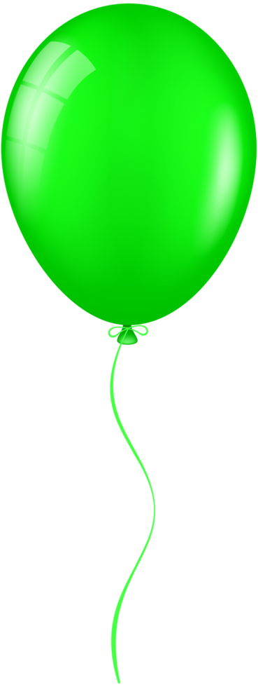 Green Balloon Birthday Party png