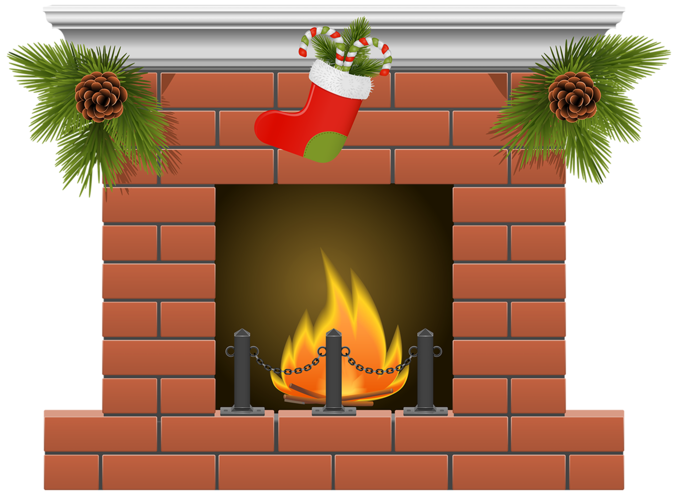 Christmas Fireplace Transparent png