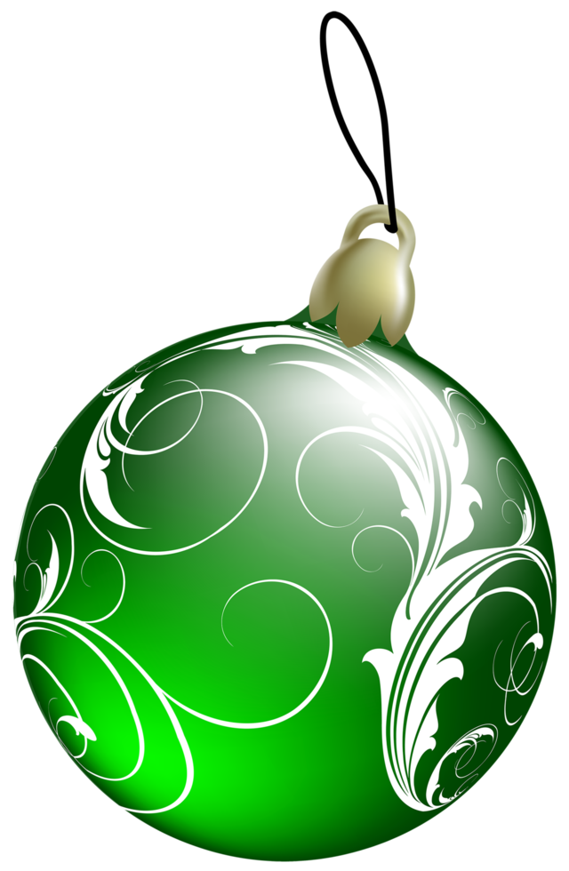 Beautiful Green Christmas Ball png