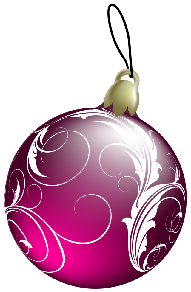 Beautiful Pink Christmas Ball png