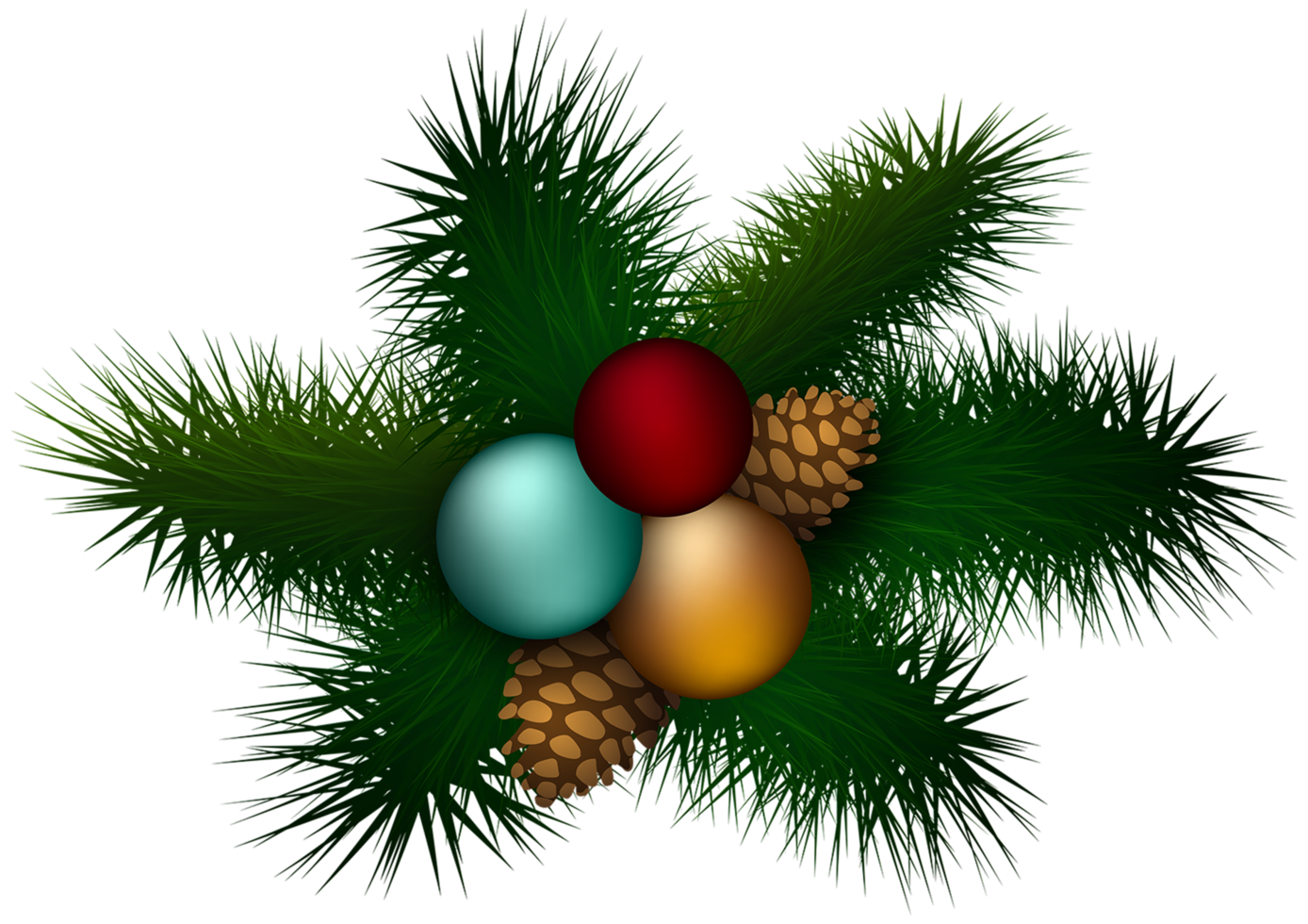 Natale pino decorazione png