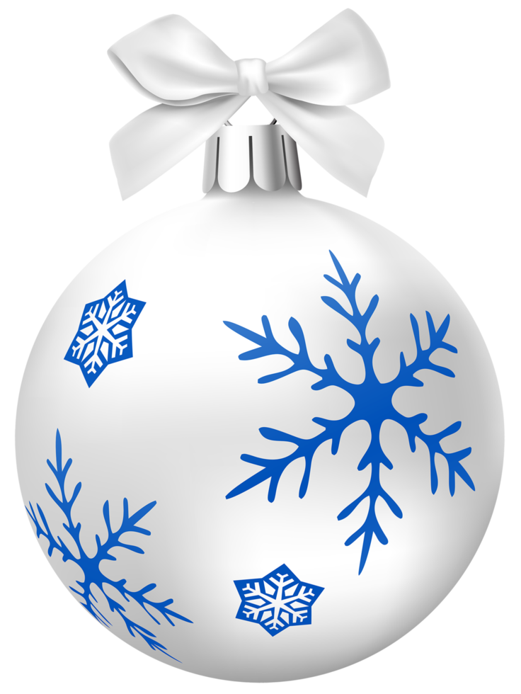 White Christmas Balls png