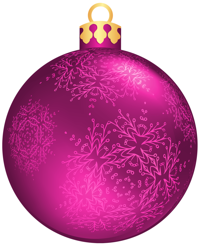 roze kerstbal png