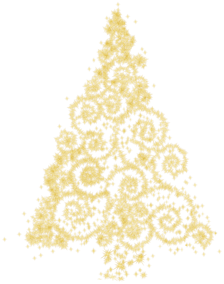 Gold Christmas Tree png