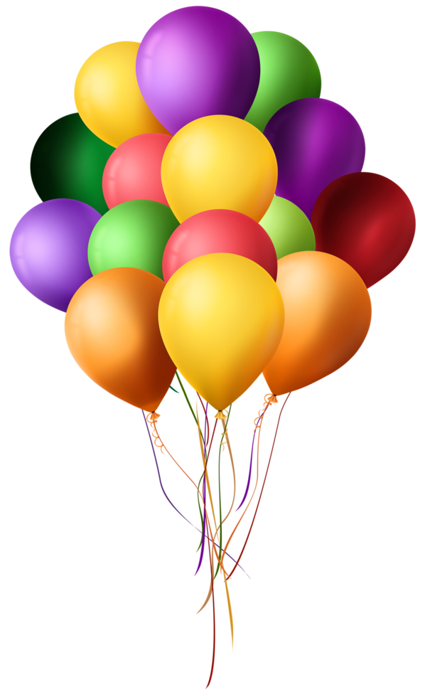 Bunch of Balloons Birthday Party png