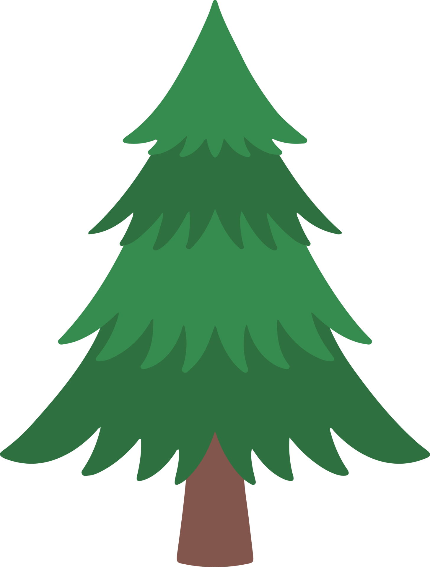 Watercolor Spruce Tree 13363402 PNG