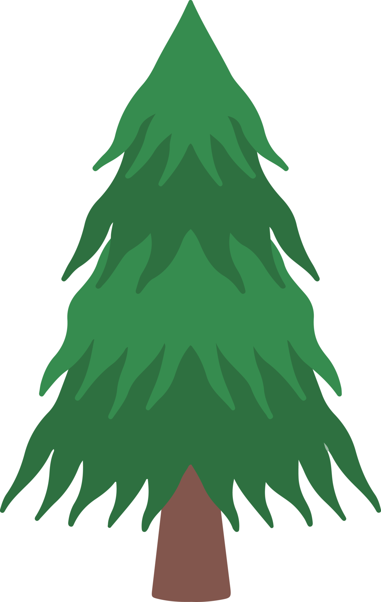 Christmas Watercolor Fir Tree 13363416 PNG
