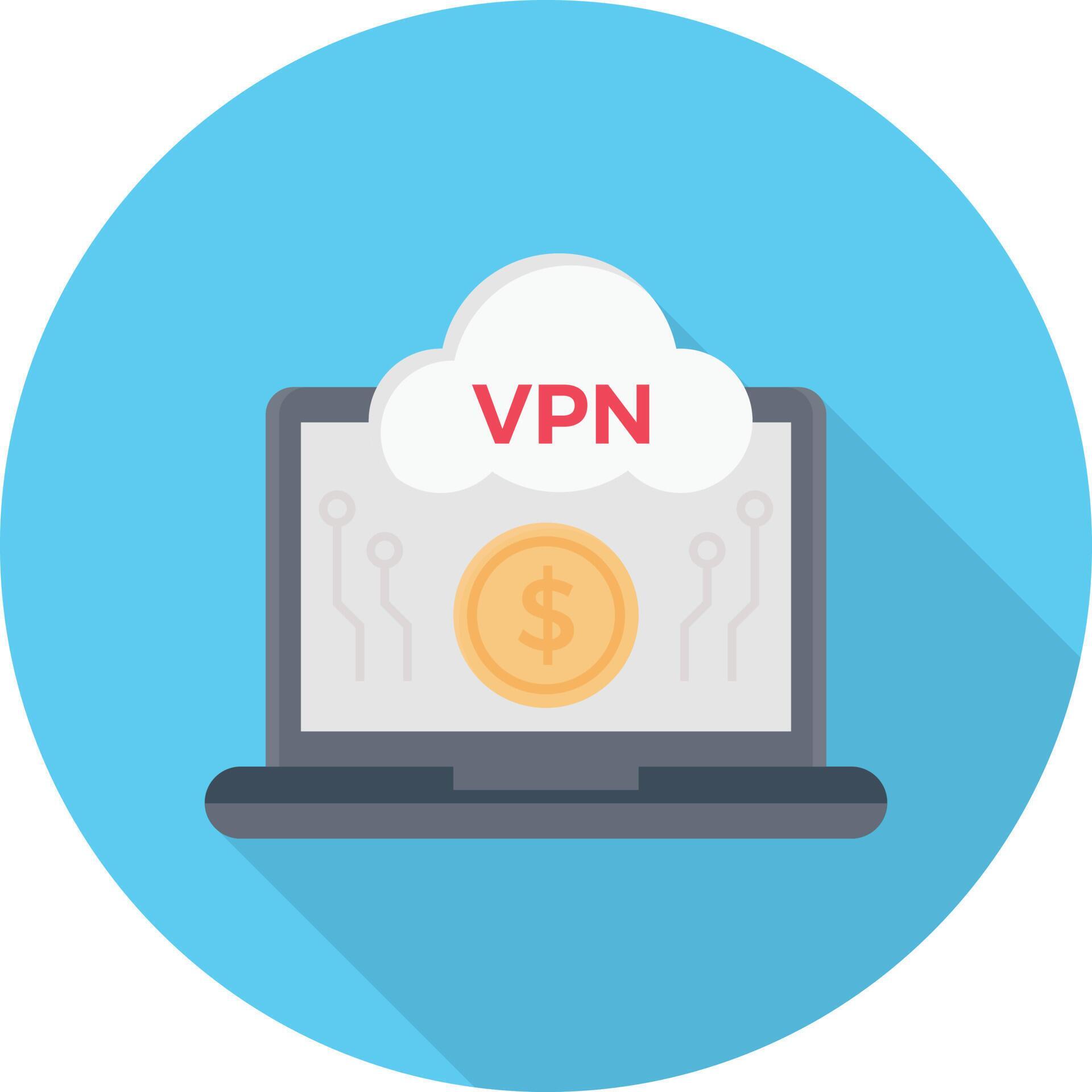 vpn cloud vector illustration on a background.Premium quality symbols ...
