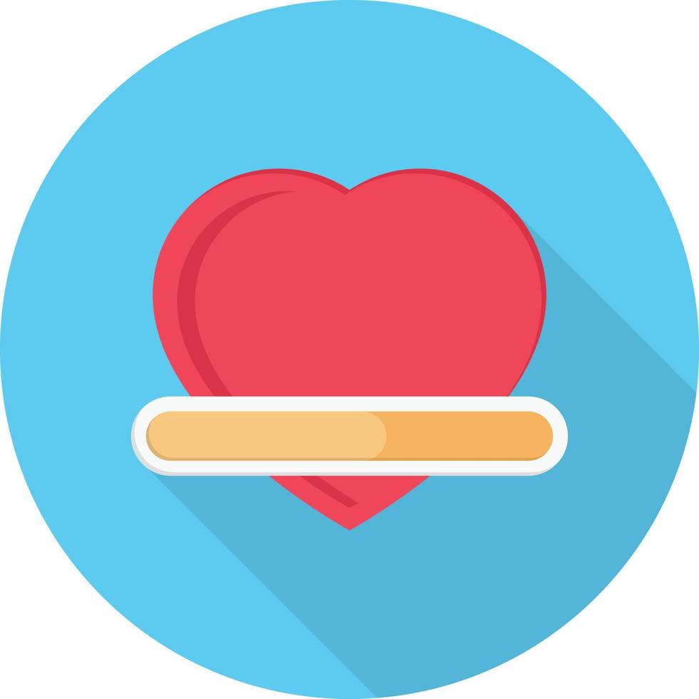 Ilustración de vector de San Valentín de corazón en un fondo. Símbolos de calidad premium. Iconos vectoriales para concepto y diseño gráfico.