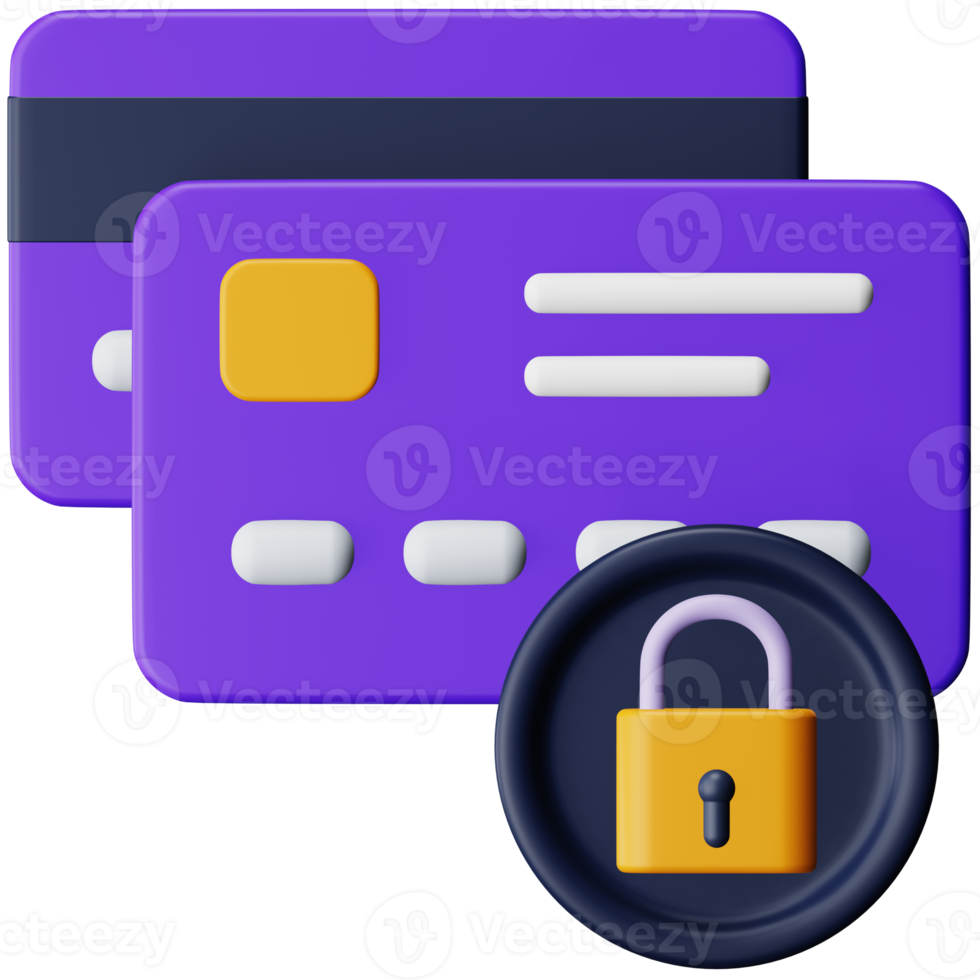 Secure payment 3d rendering isometric icon. png