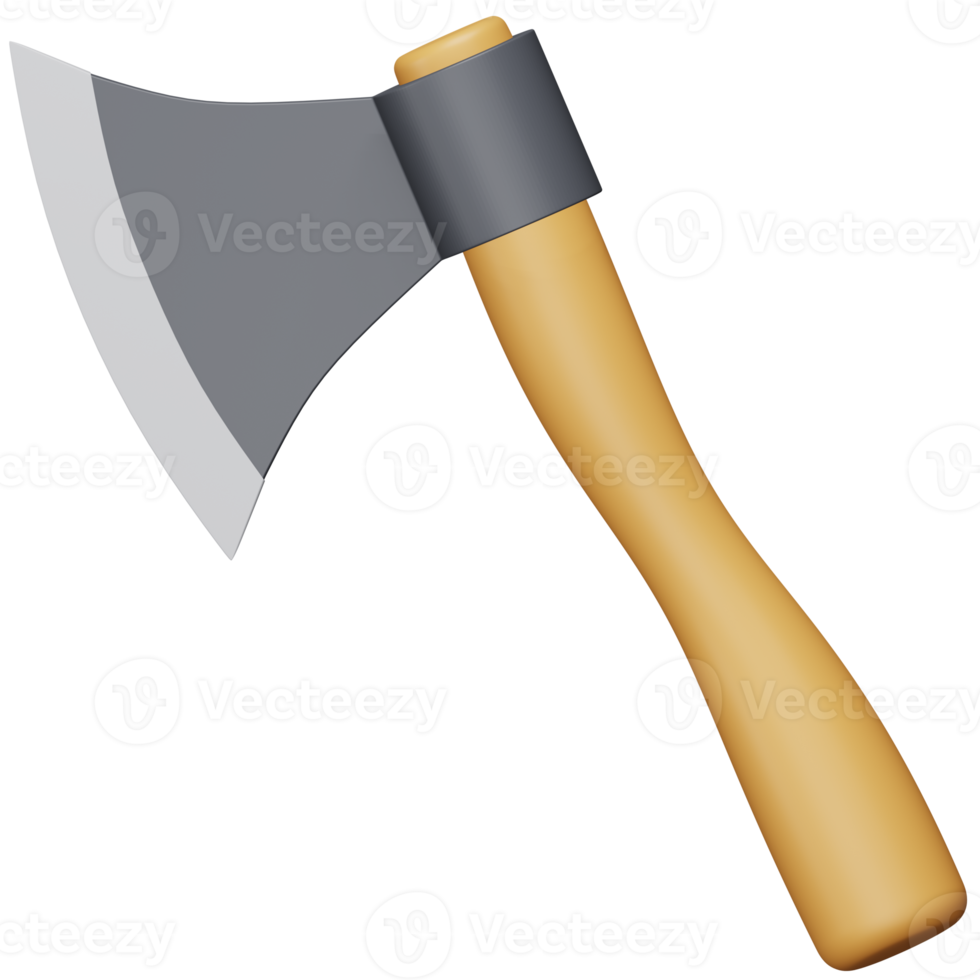 Axe 3d rendering isometric icon. png