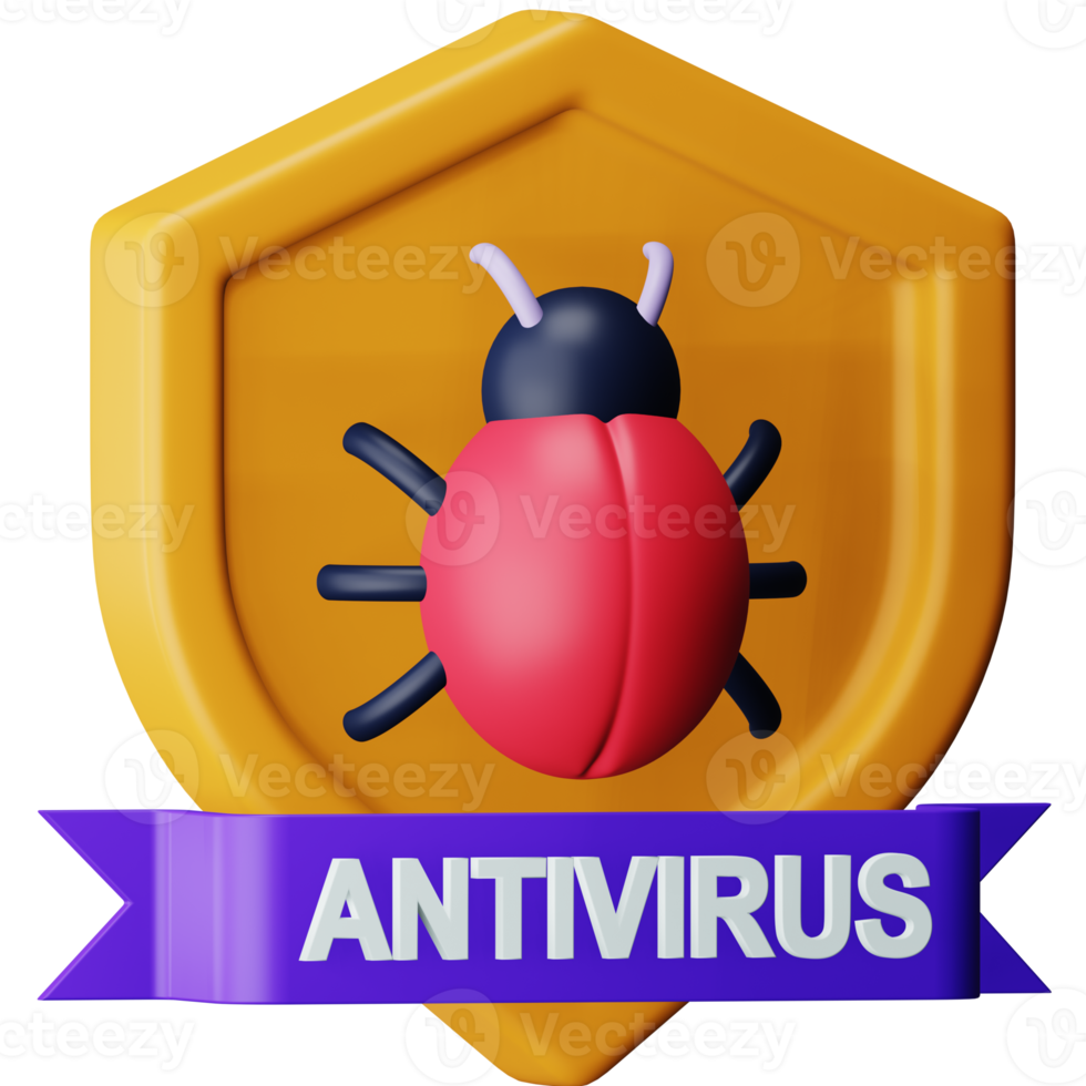 Antivirus 3d rendering isometric icon. png