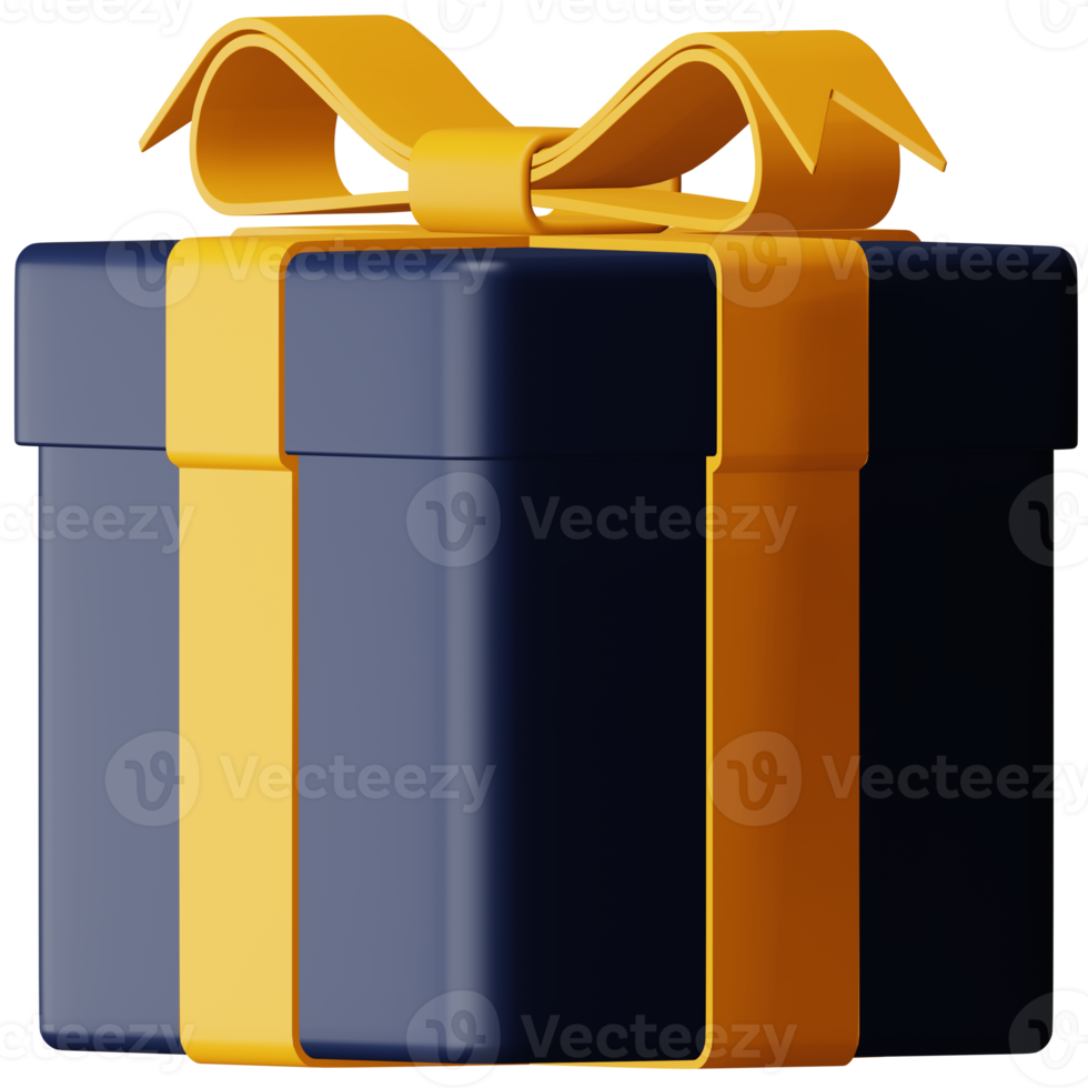 Gift box 3d rendering isometric icon. png