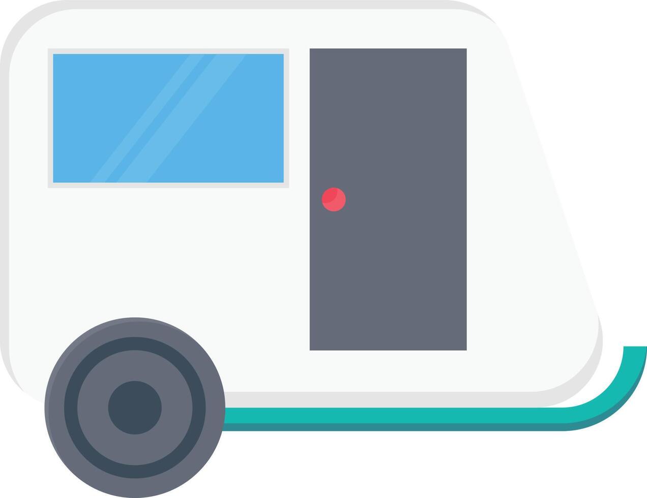 ilustración de vector de caravana en un fondo. símbolos de calidad premium. iconos vectoriales para concepto y diseño gráfico.