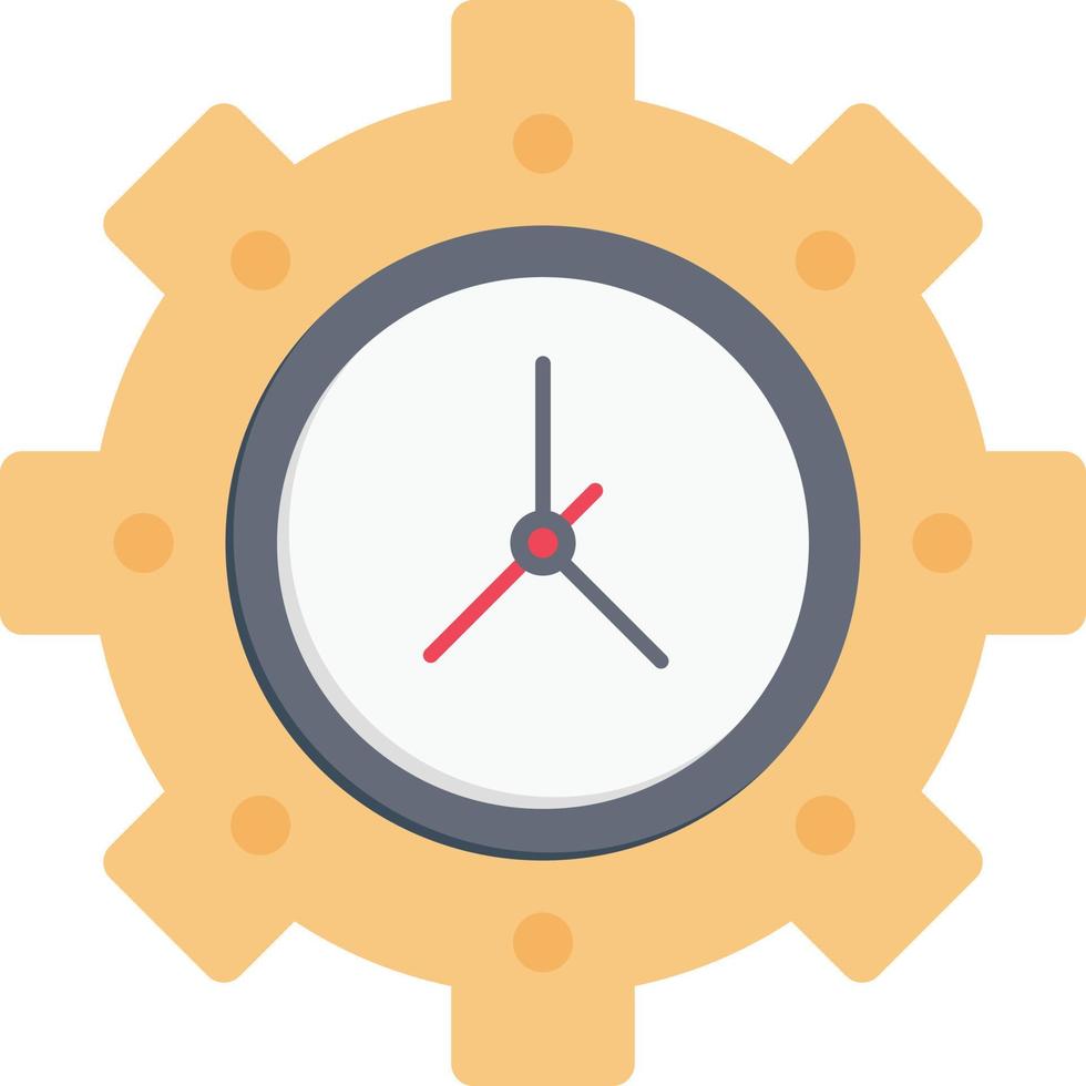 ilustración vectorial de configuración de tiempo en un fondo. símbolos de calidad premium. iconos vectoriales para concepto y diseño gráfico. vector