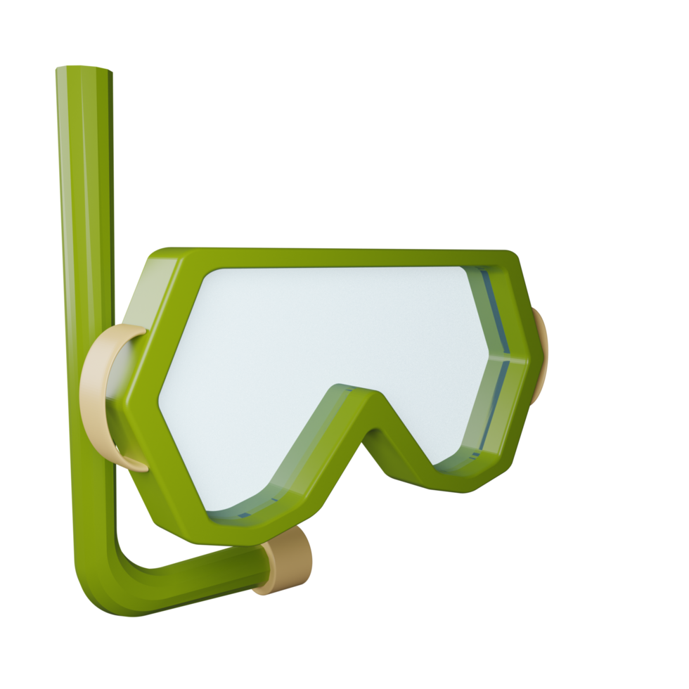 3d render swimming goggles png