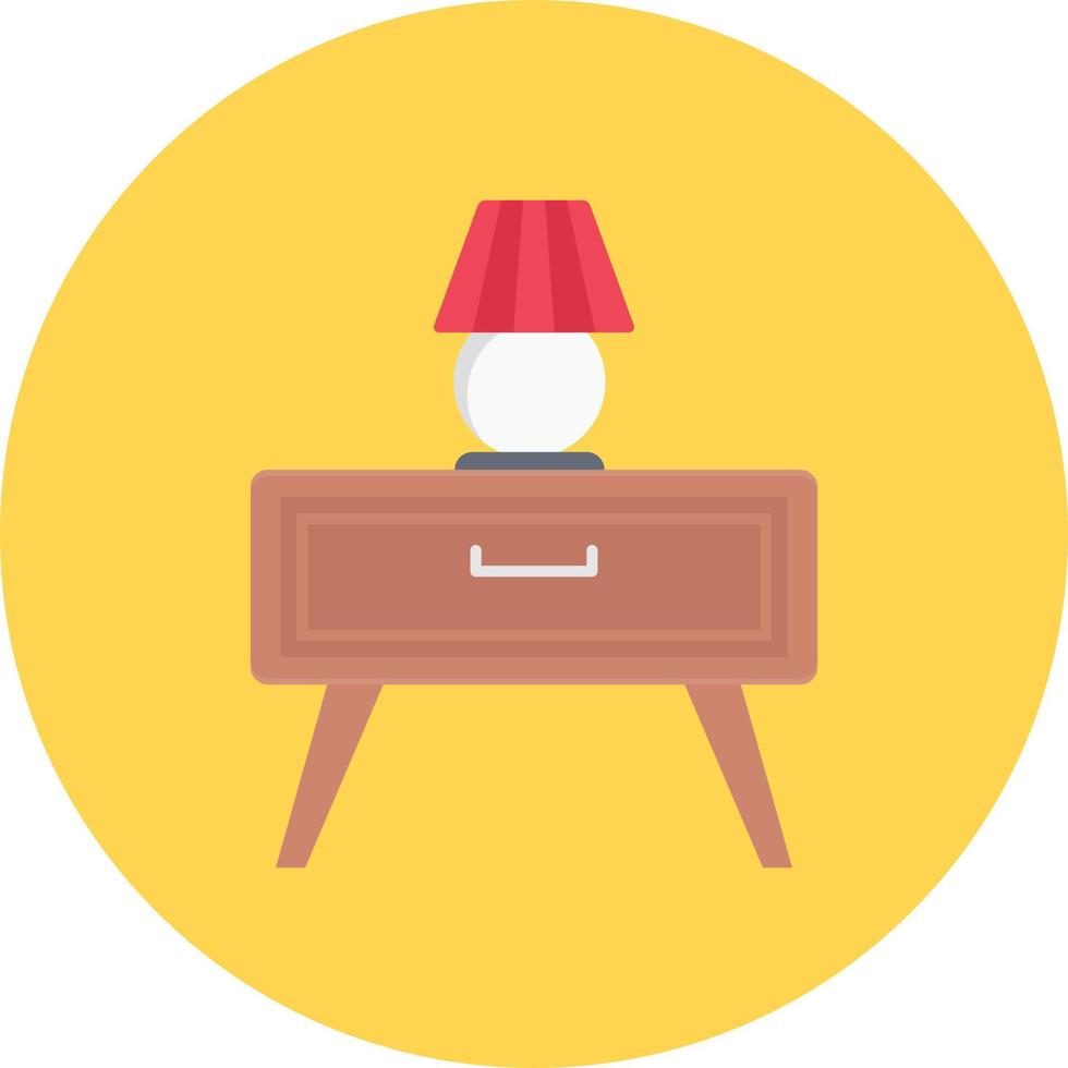 ilustración de vector de mesa de lámpara en un fondo. símbolos de calidad premium. iconos vectoriales para concepto y diseño gráfico.