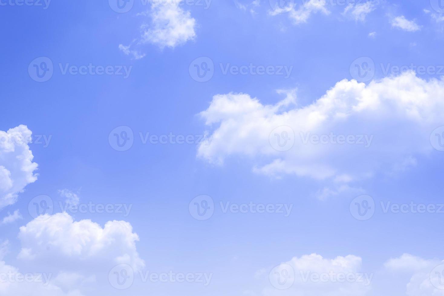 Blue sky with clouds. Skyscape with bester weather photo