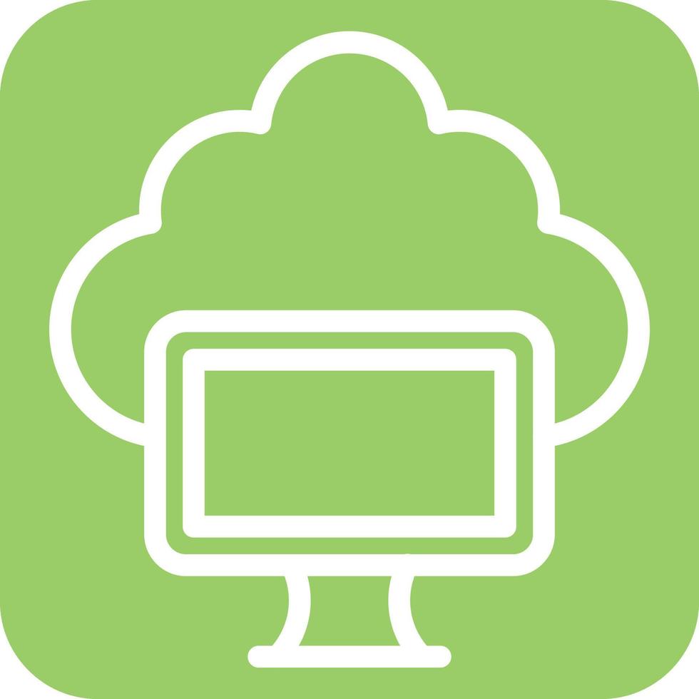 Cloud Computing Icon Style vector