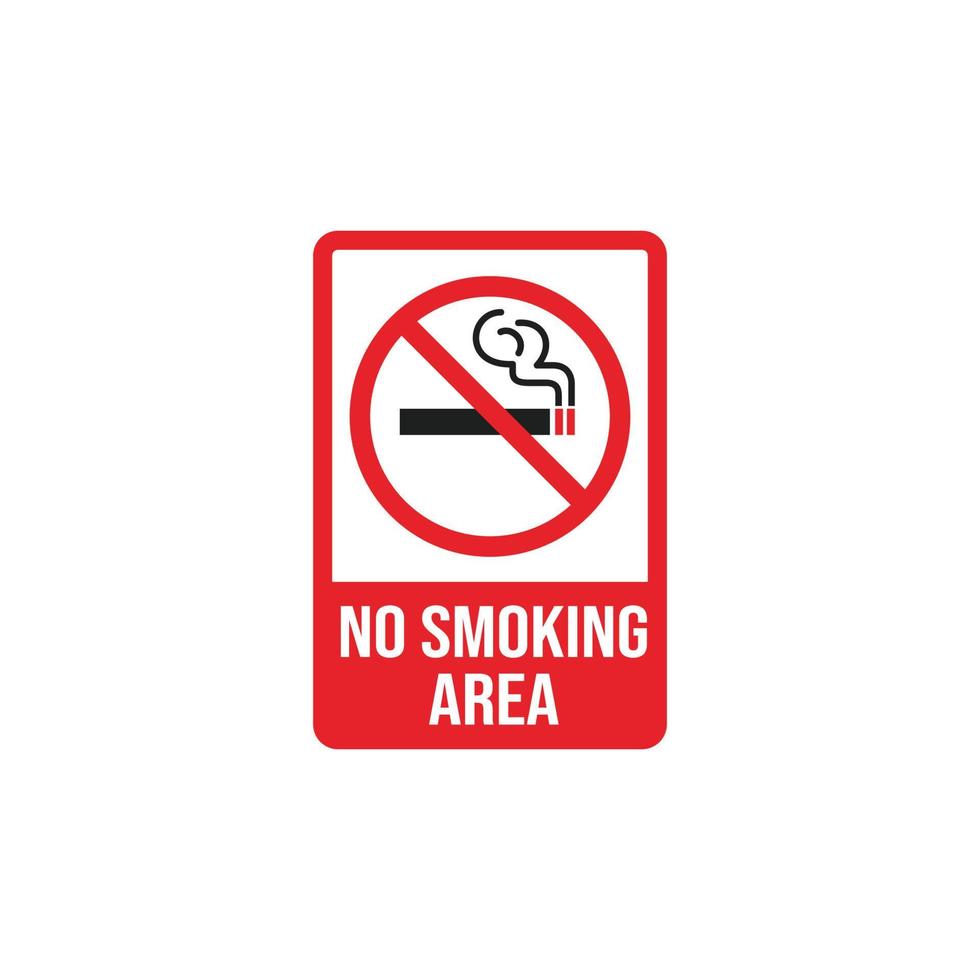 No smoking symbol sign vector