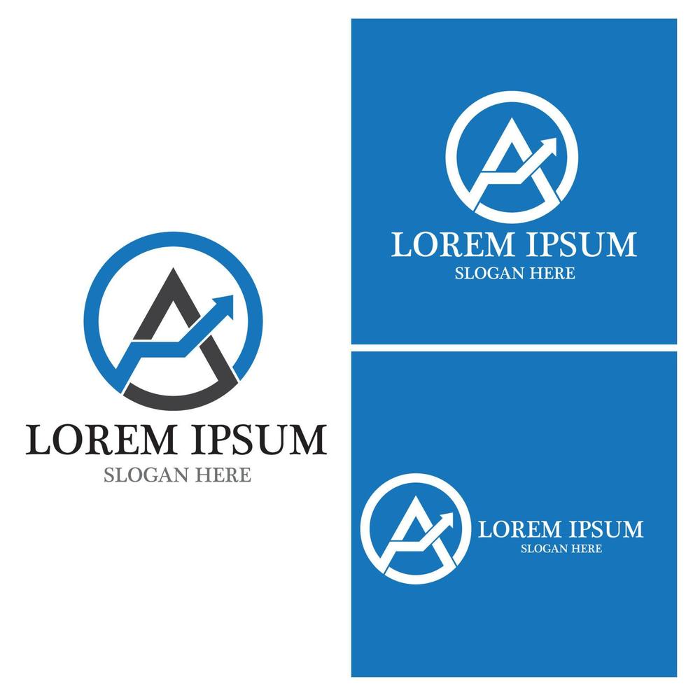 A Letter icon Template vector