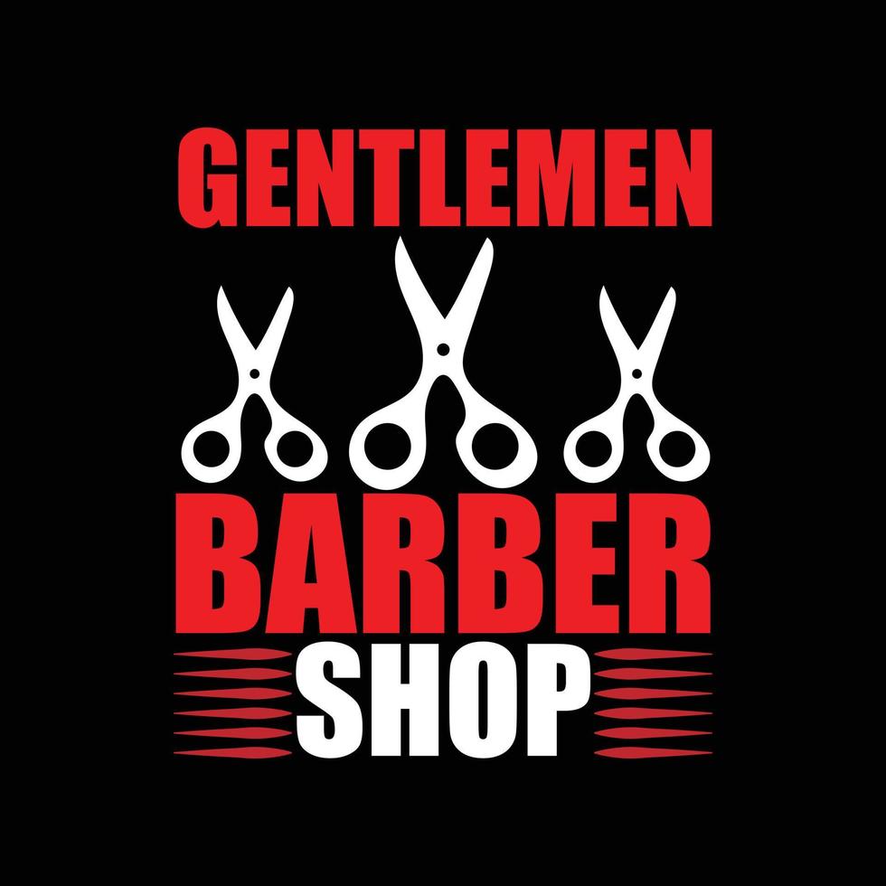 Barber T-shirt design vector