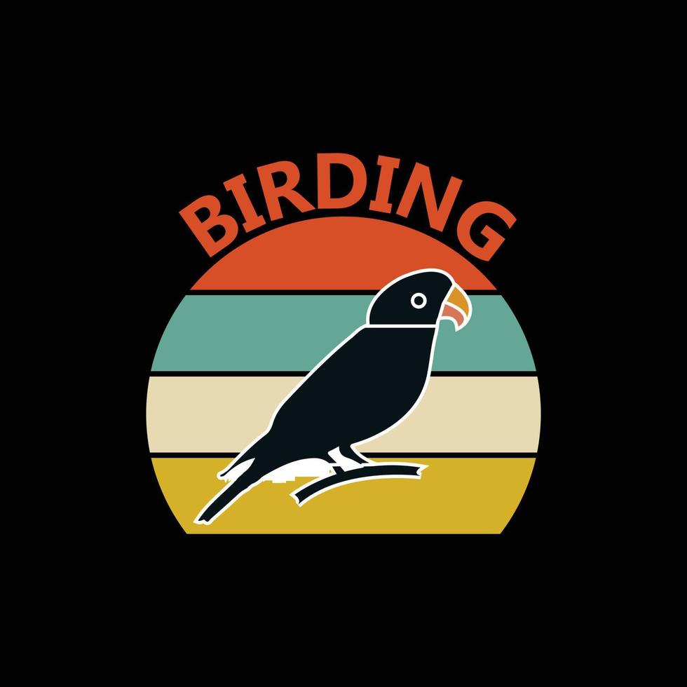 Bird T-shirt design vector