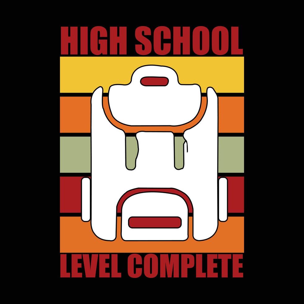 School T-shirt design vector
