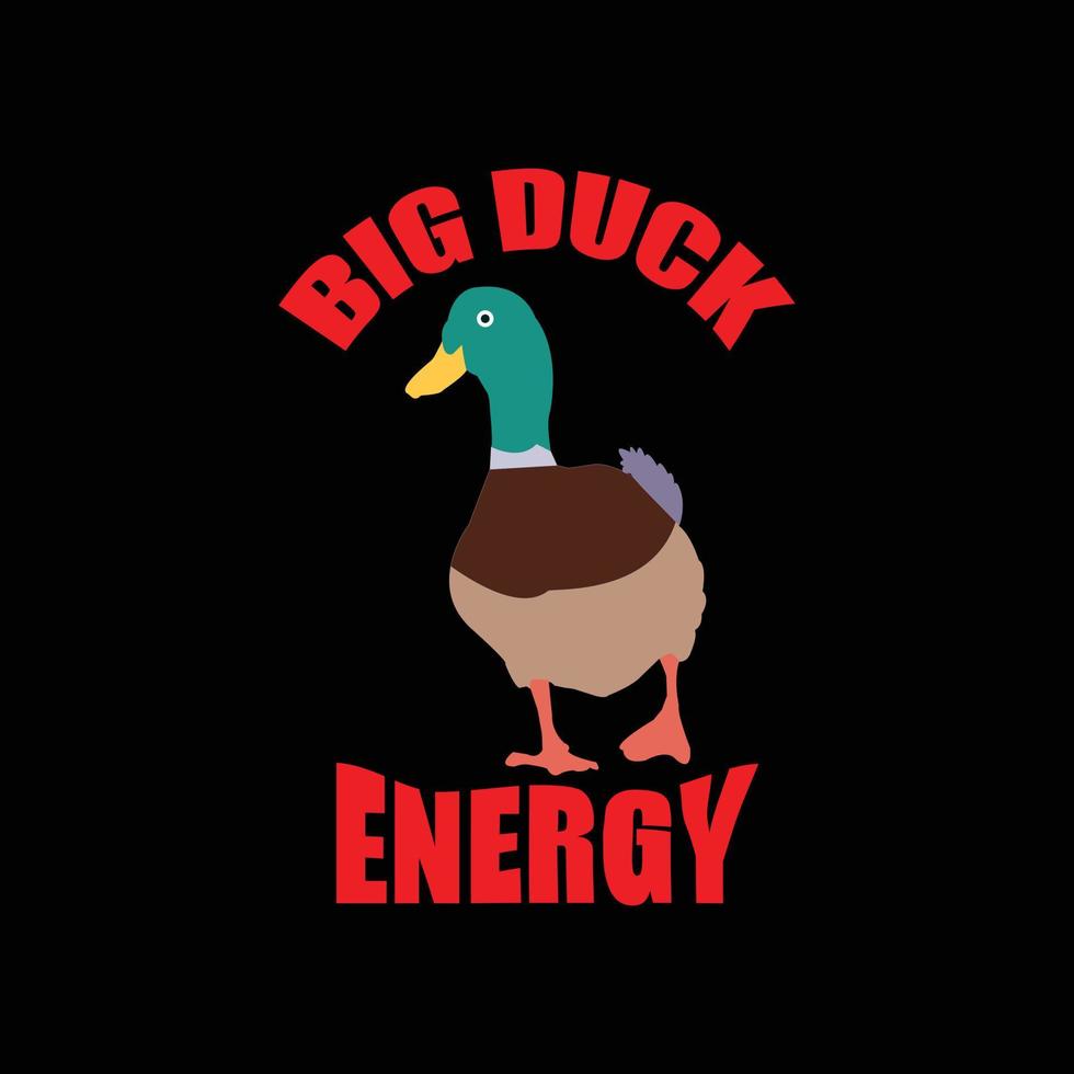 Duck T-shirt design vector