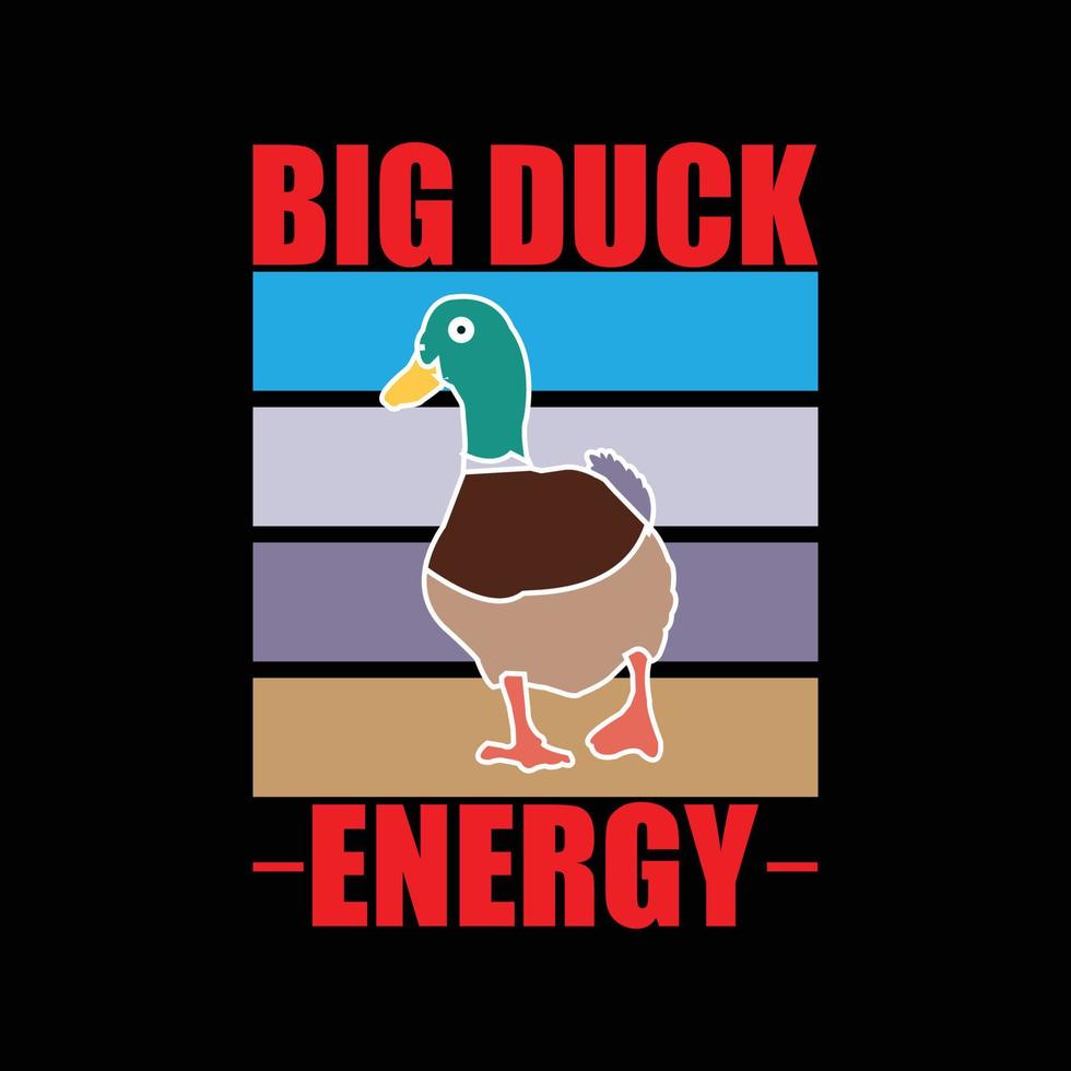 Duck T-shirt design vector