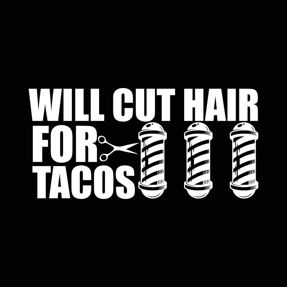 Barber T-shirt design vector
