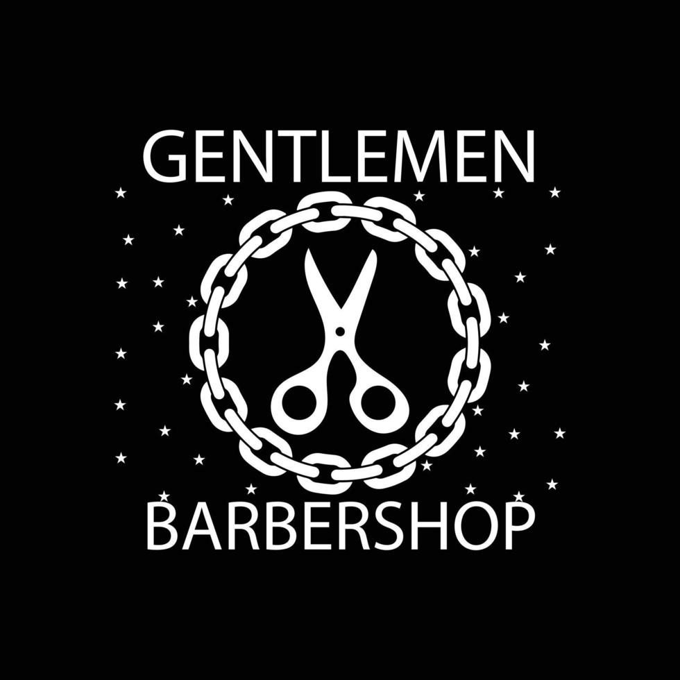 Barber T-shirt design vector