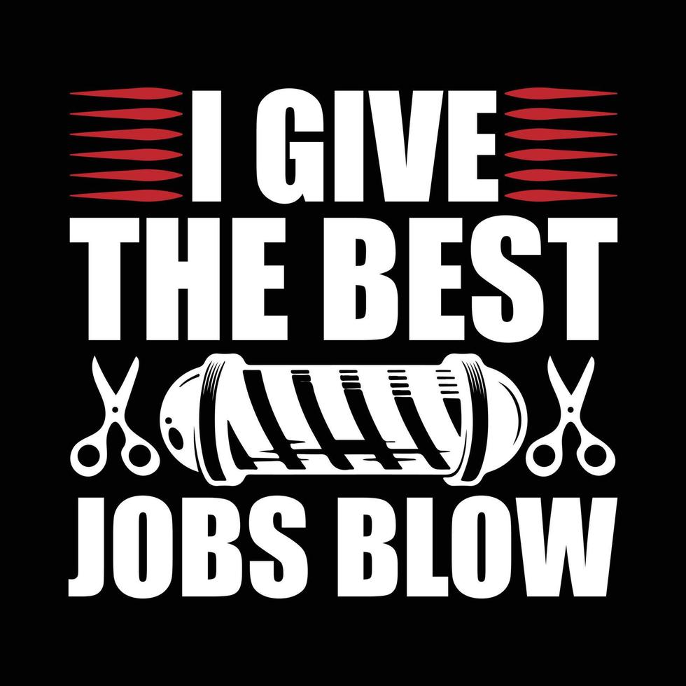 Barber T-shirt design vector