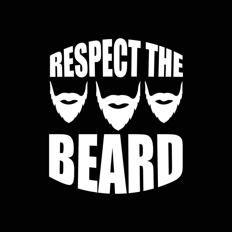 Beard Free T-shirt design vector