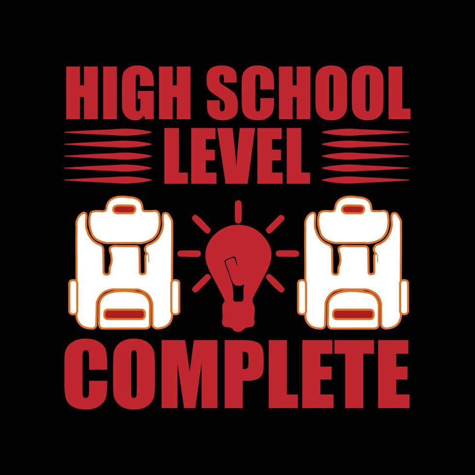 School T-shirt design vector