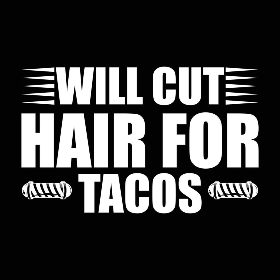 Barber T-shirt design vector
