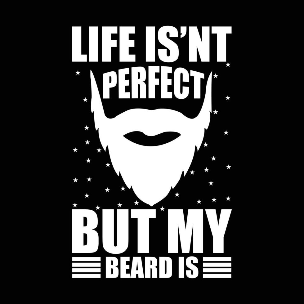 Beard T-shirt design vector